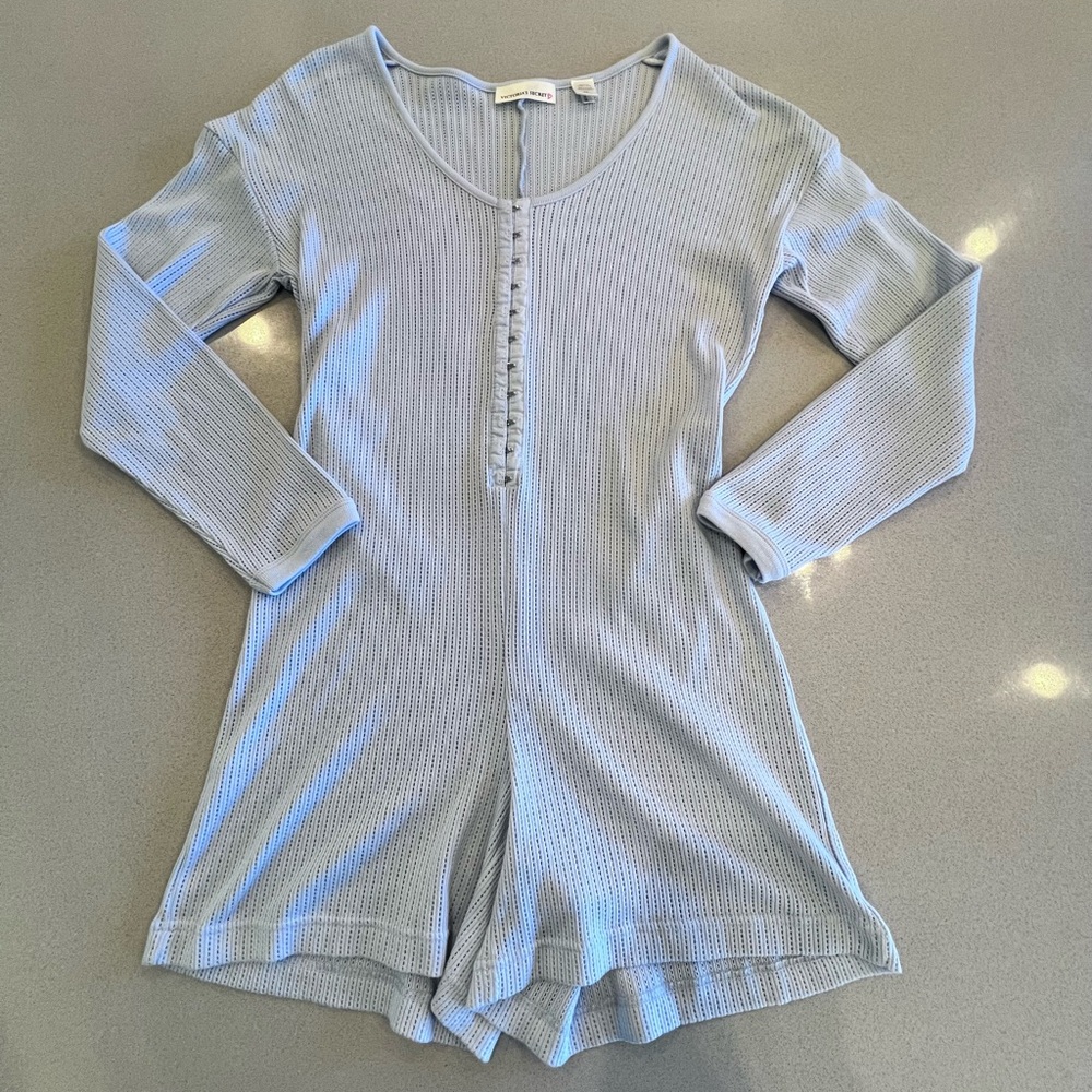 Victoria's Secret PJ Romper with hook & eye closure’s cotton blend Vintage - Picture 9 of 9